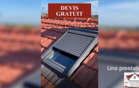 Volet roulant solaire fenêtre de toit Velux