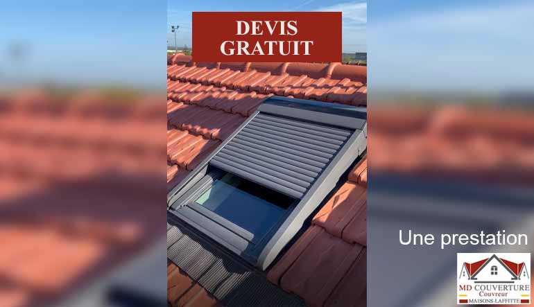 Volet roulant solaire fenêtre de toit Velux